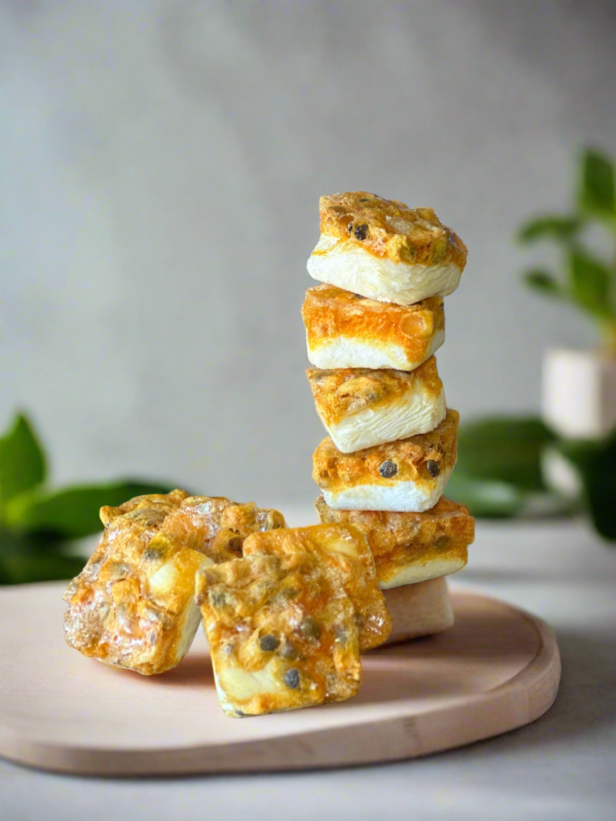 Freeze Dried Passionfruit & Yoghurt Cubes